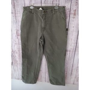 Carhartt  Denim Jeans Men's 38/32 Straight Leg Dungaree Fit Pants Gray